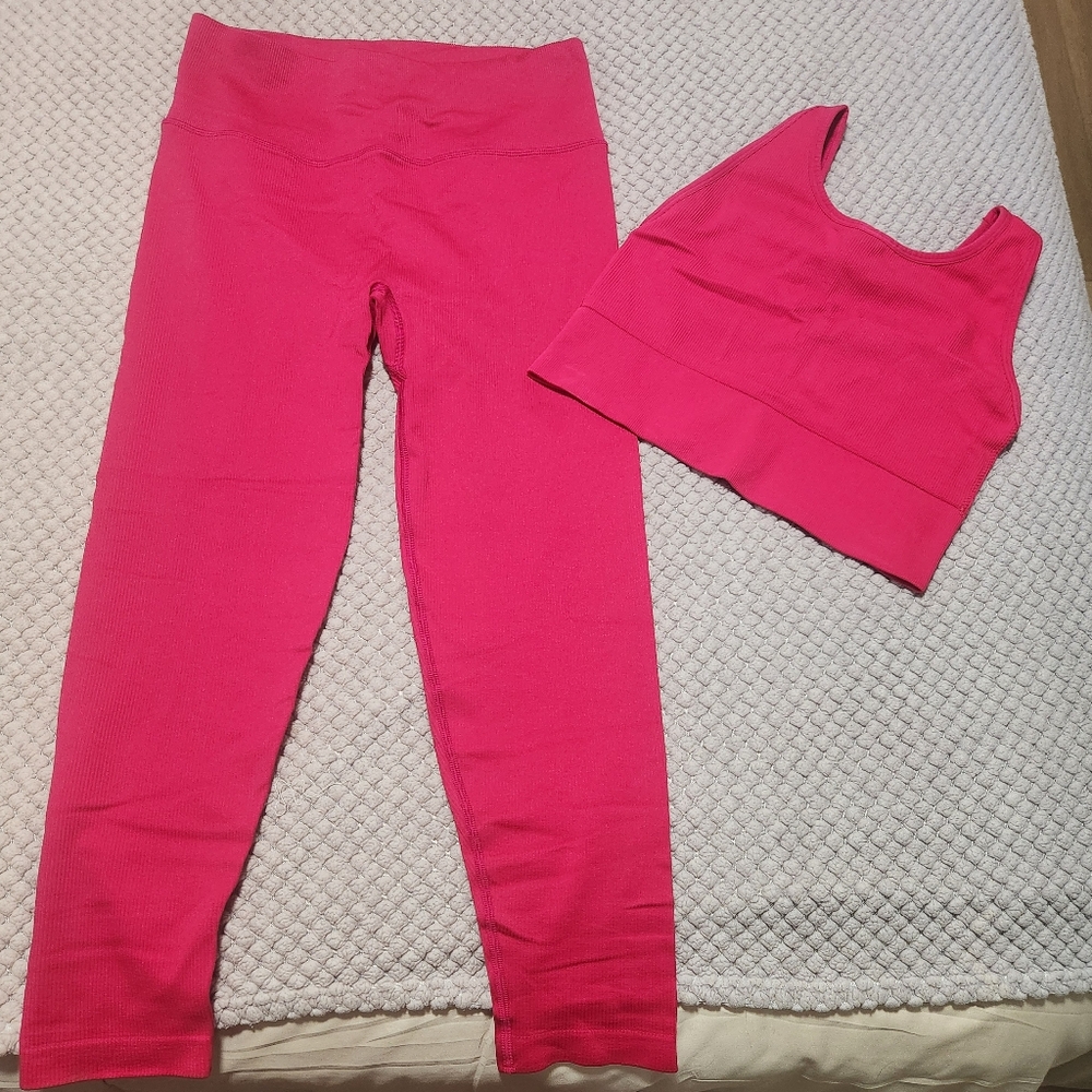 Victoria's Secret Pink Leggings and Top Set